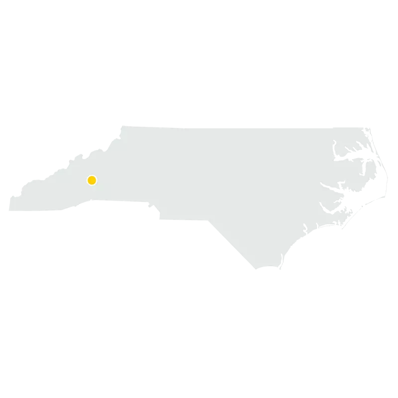 A Map of North Carolina