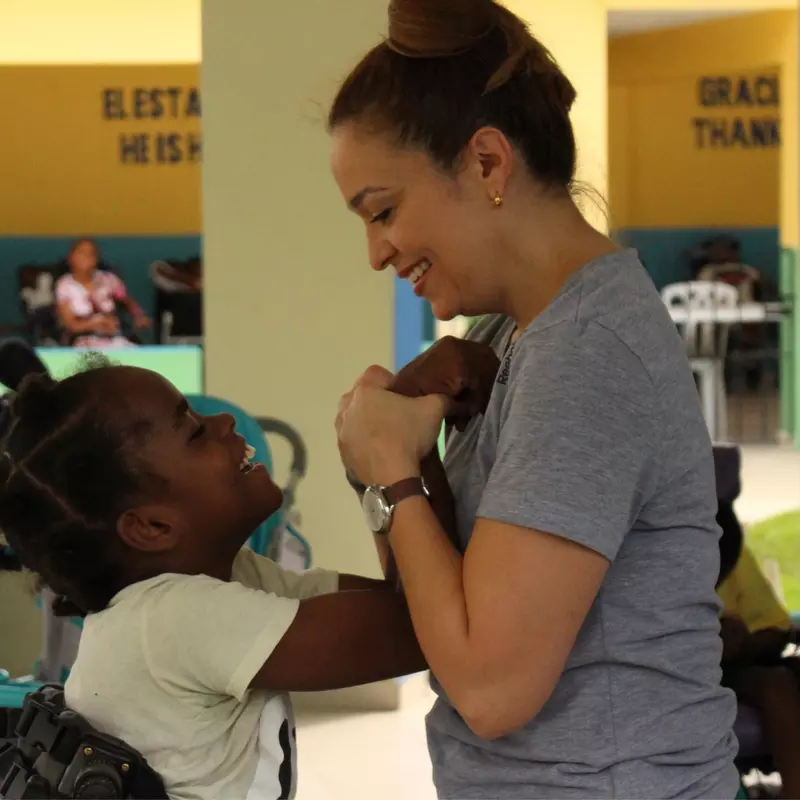 AdventHealth Sharing Smiles, Pediatric Therapy in Dominican Republic.