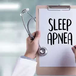 sleep apnea sign on clipboard
