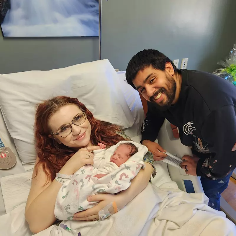 An Early Celebration of New Beginnings for Family Welcoming First Baby of 2024 at The Baby Place at AdventHealth