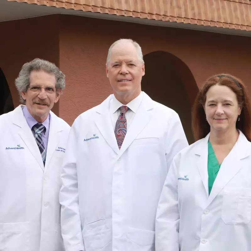 Image of new colorectal surgeons joining AdventHealth in Volusia County