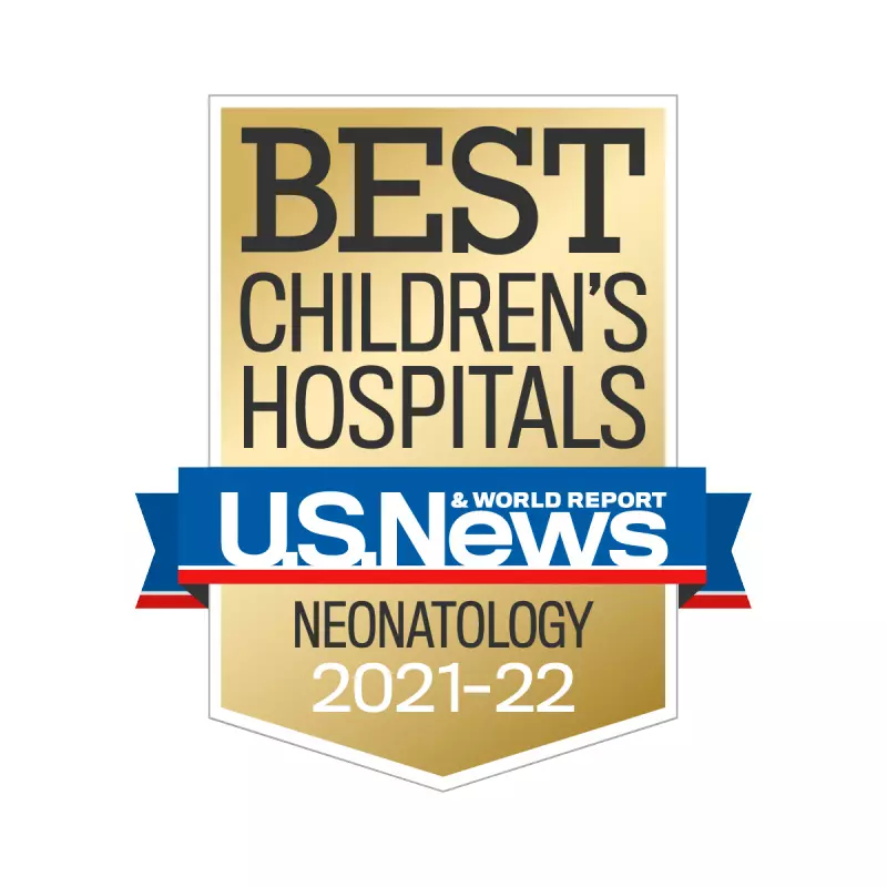 US News and World Report Best Children's Hospital Badge in Neonatology 2021-22