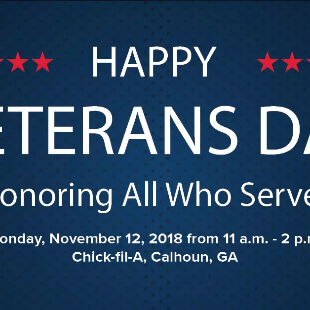 A flyer for Veteran's Day
