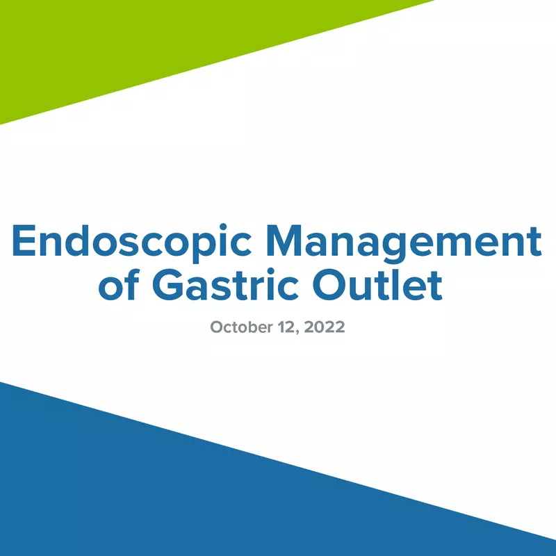 Endoscopic Managementof Gastric Outlet Video Splash