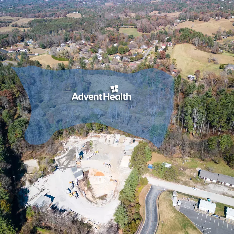 AdventHealth Asheville Land Outline in Weaverville
