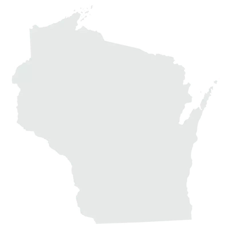 A Silhouette of the State of Wisconsin