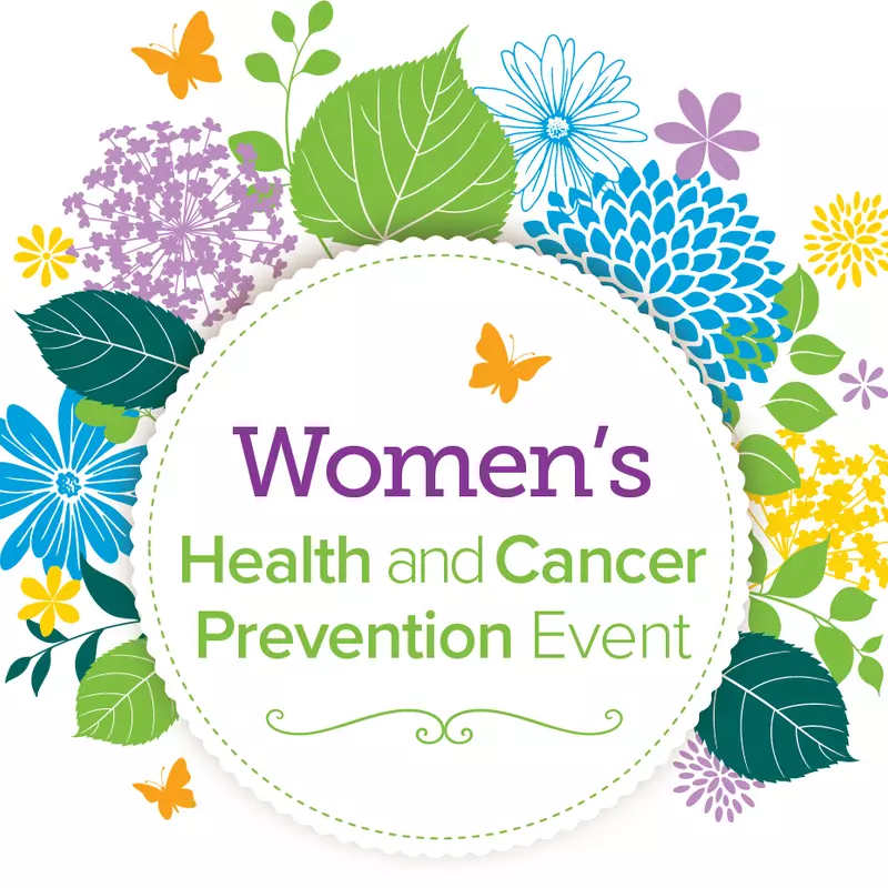 The 2022 Women's Health Event logo, which is a floral badge