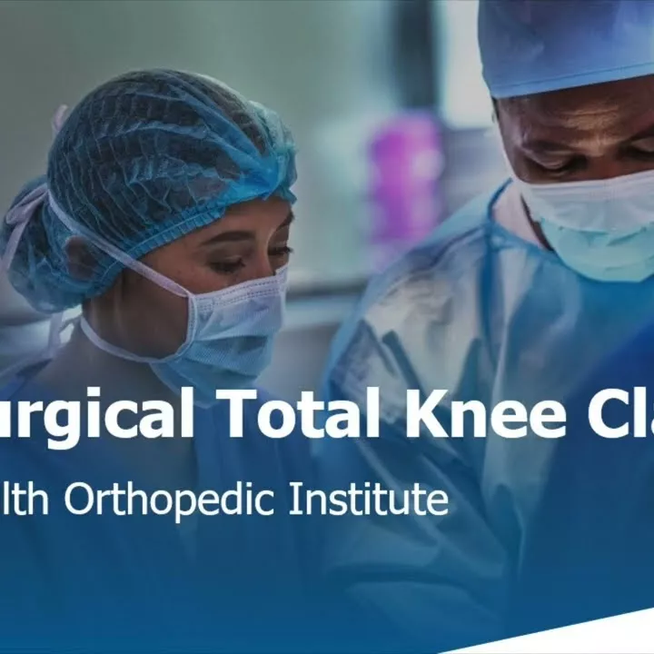 AdventHealth Orthopedic Knee Pre-surgery Patient Education Class