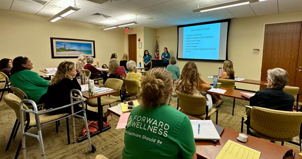 Class for yoga instructors at AdventHealth Daytona Beach