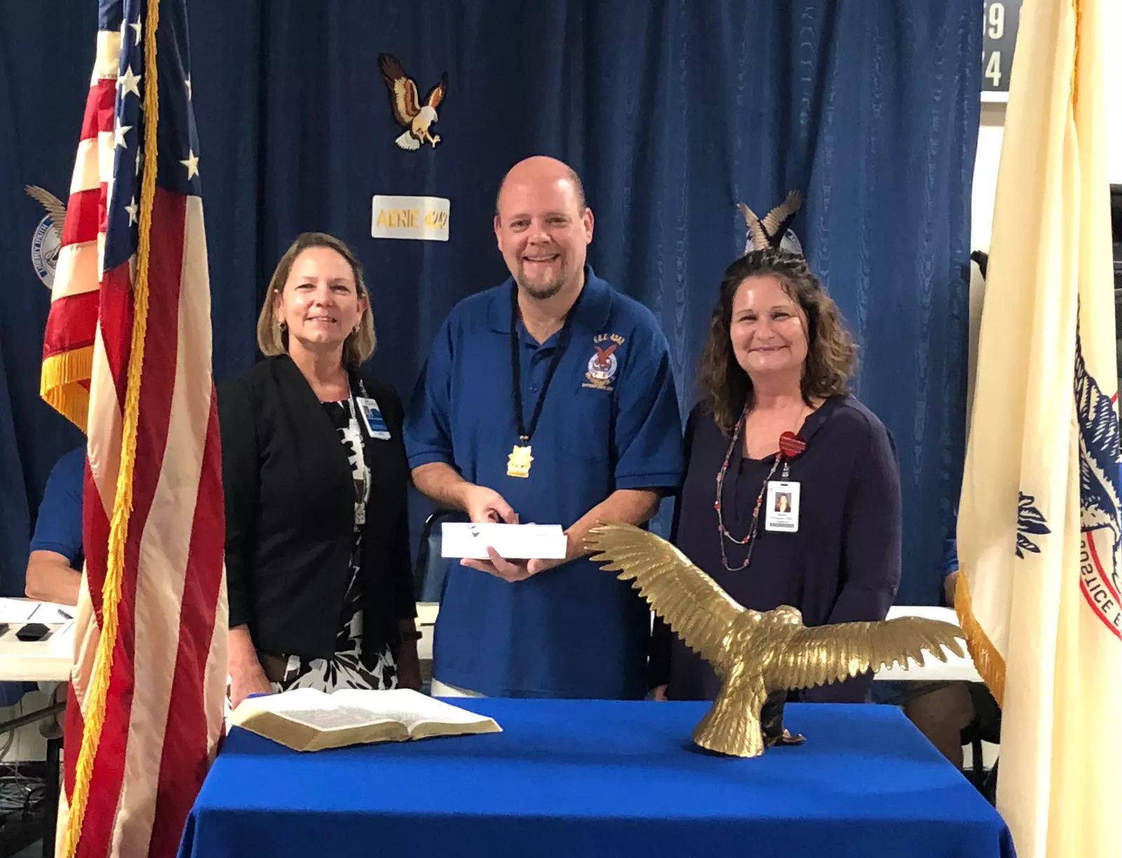 Eagles Donate Funds to Support Services at AdventHealth New Smyrna Beach