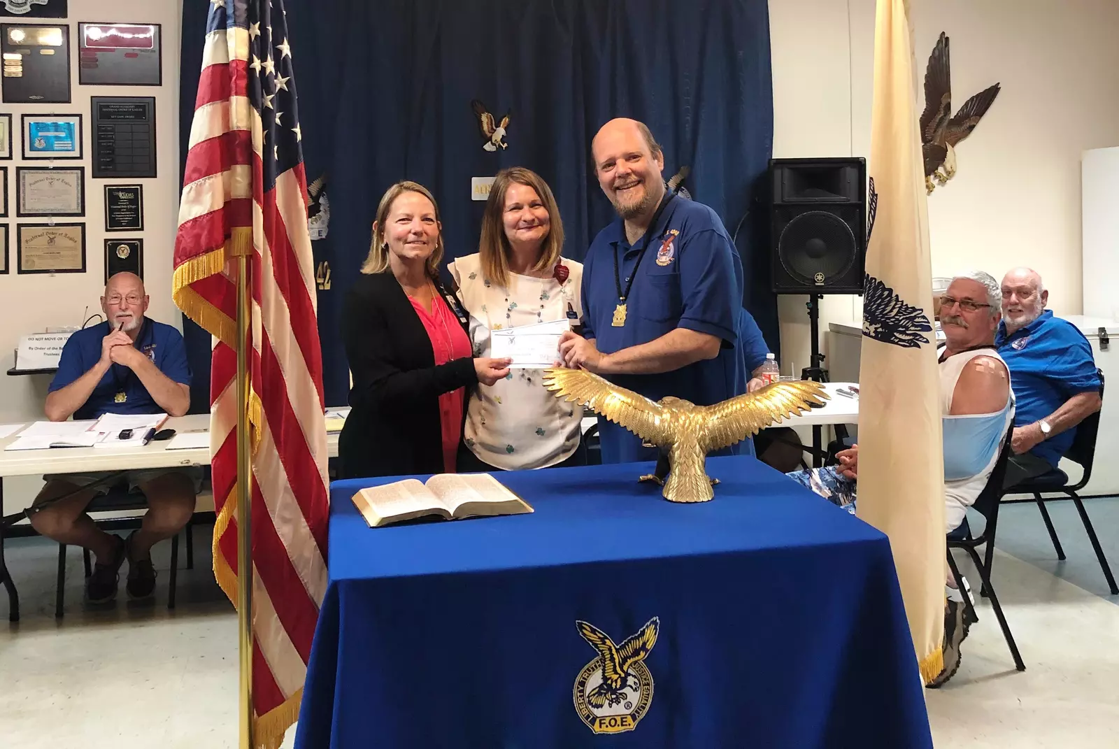 Fraternal Order of Eagles Donate $5,000 to AdventHealth New Smyrna Beach
