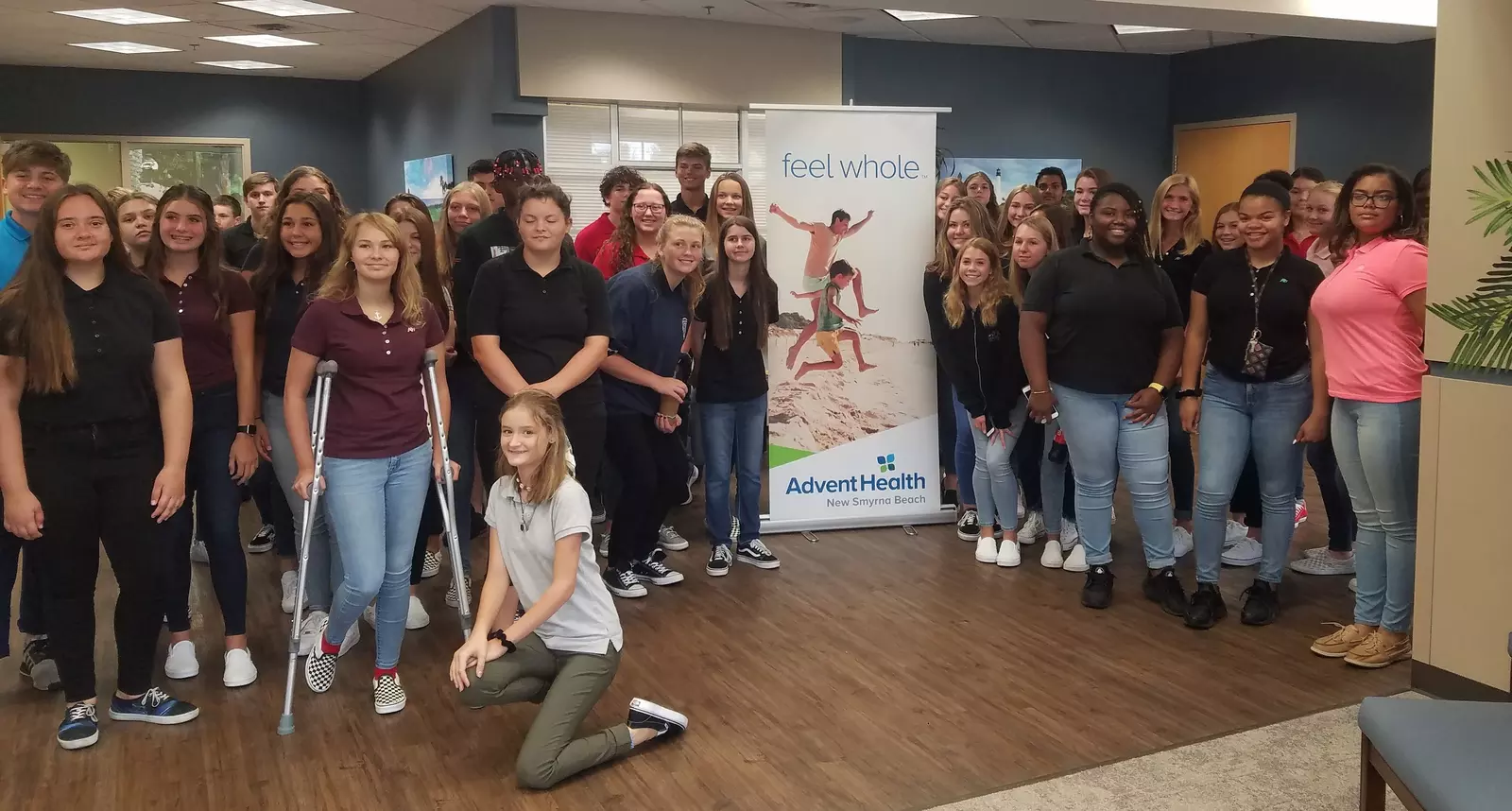 New Smyrna Beach High School Health Academy Students Tour AdventHealth New Smyrna Beach