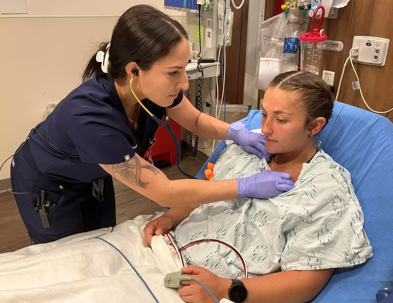 Christina Vega, RN, who recently trained with Lake Sumter State College in the Dedicated Education Unit at AdventHealth Waterman is now working in the emergency department at the hospital.