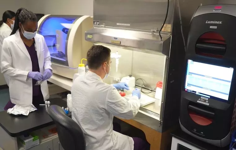 The AdventHealth clinical team works in lab researching and developing this new brain-eating amoeba test that can diagnose within three hours.  