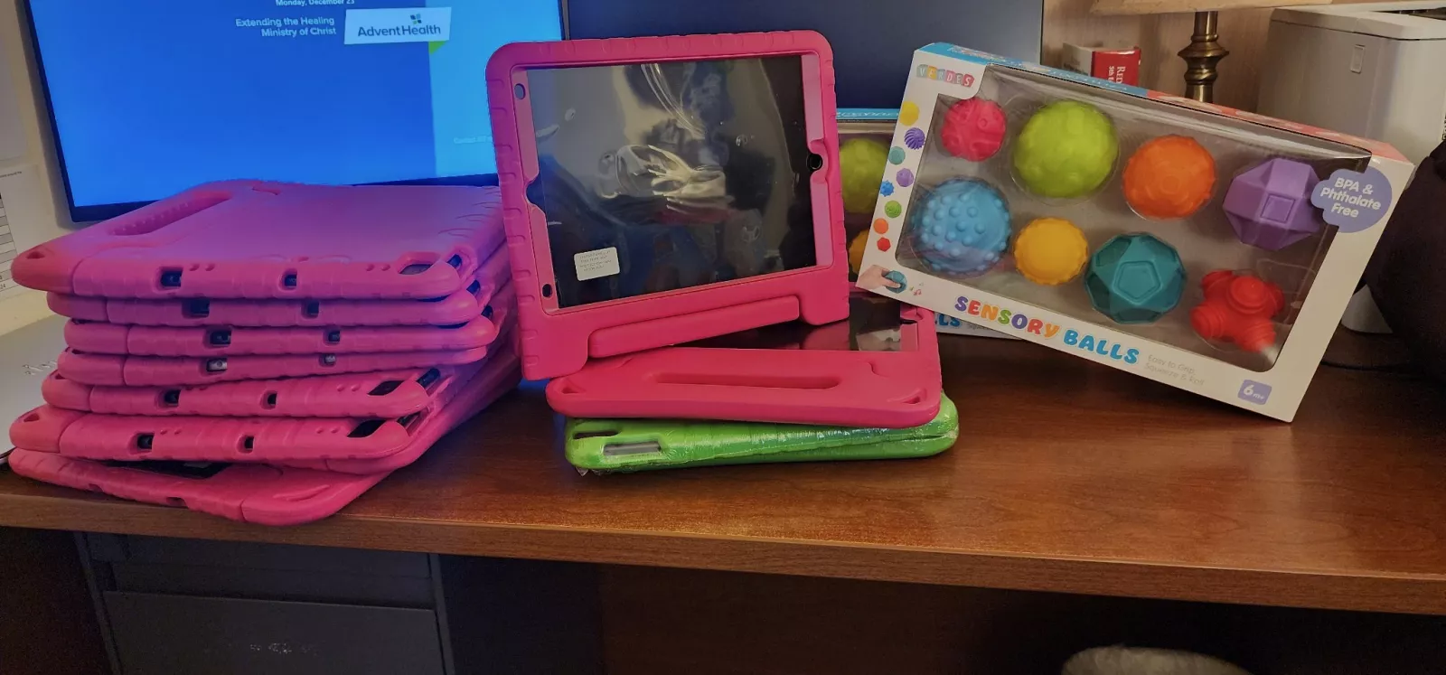 The Toy Foundation Grant provided funding for iPads to be used to help calm anxiety before procedures.