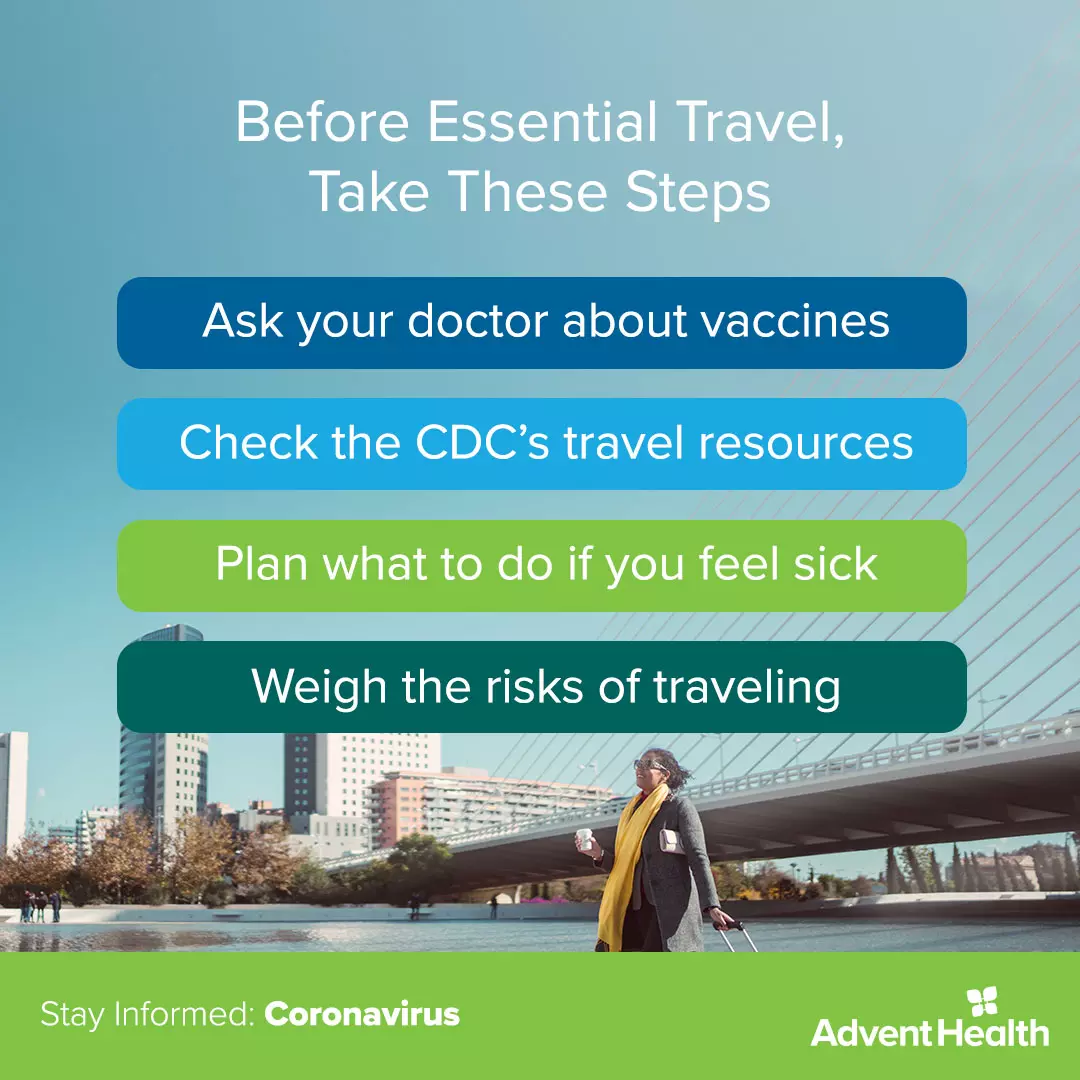 Infographic: Before Essential Travel, Take These Steps