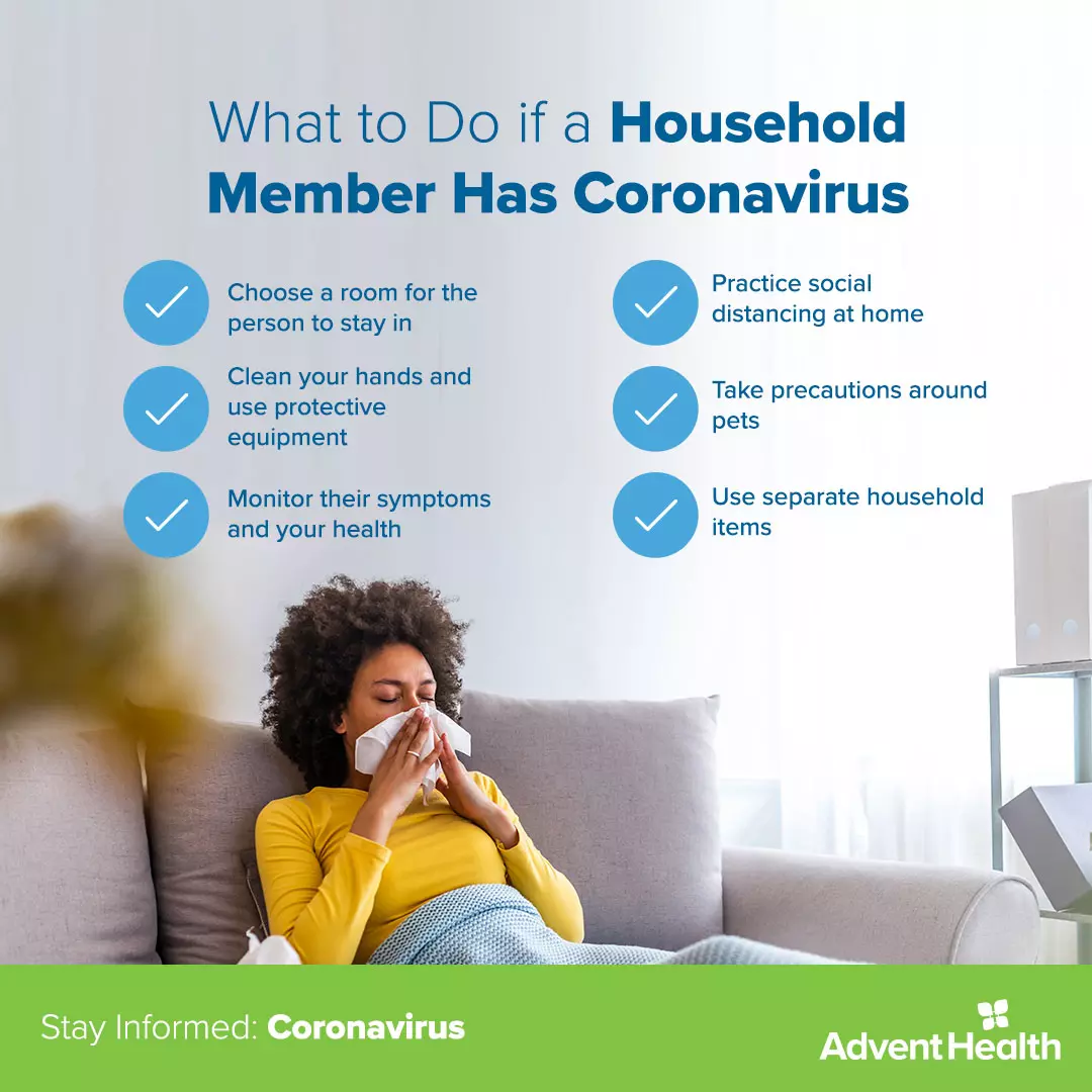 Infographic: What to Do If a Household Member Has Coronavirus