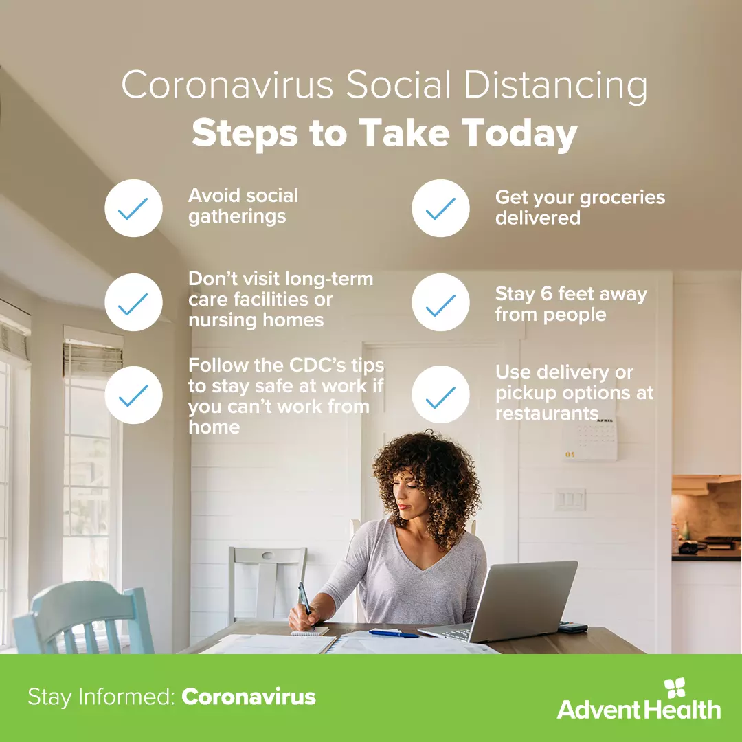 Infographic: Coronavirus Social Distancing Steps to Take Today