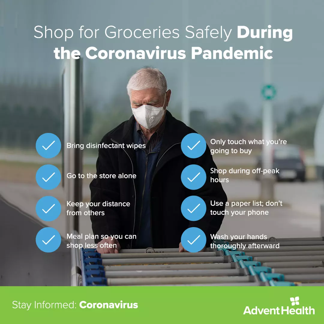 Infographic: Shop for Groceries Safely During the Coronavirus Pandemic
