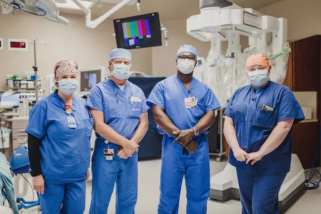 Dr. Adeseye and surgical team