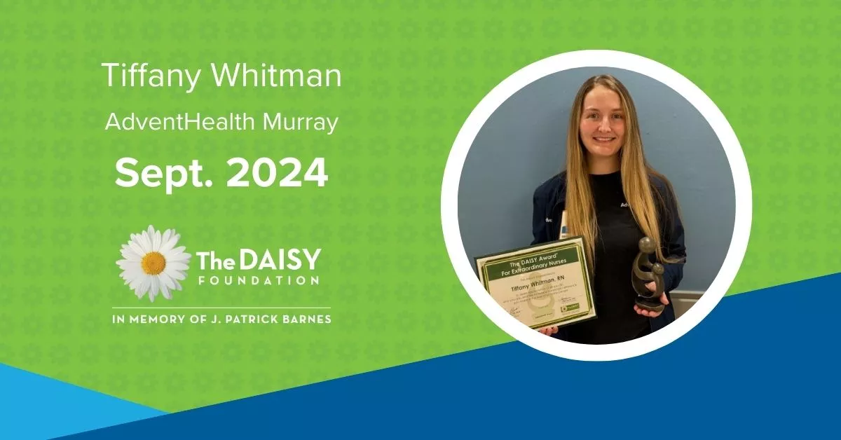 Whitman recognized with DAISY award