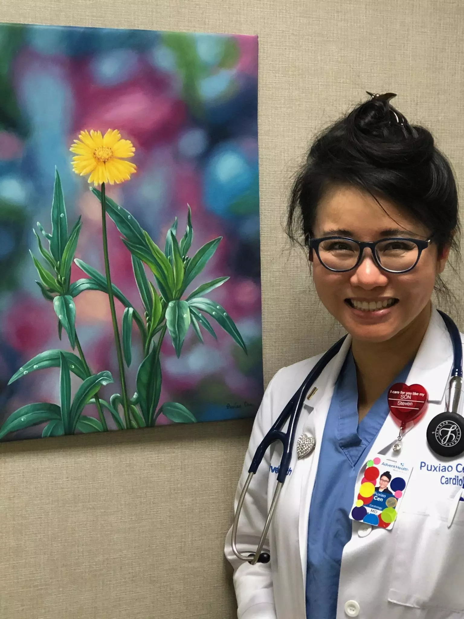 The cardiologist draws on her artistic talent to help her patients understand what’s going on in their bodies.