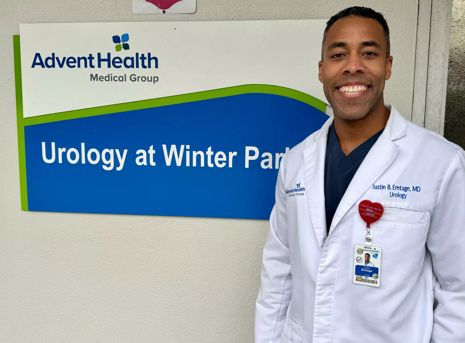 Dr. Justin Emtage, urologist at AdventHealth Winter Park.