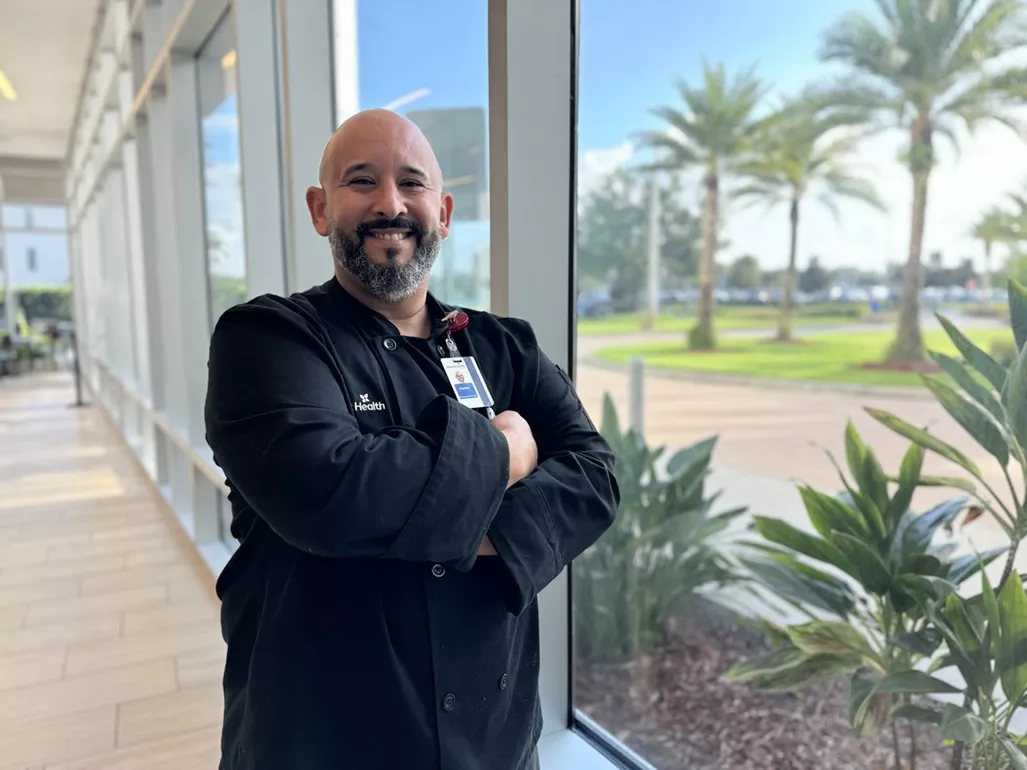 Hamlet Herrera, chef at AdventHealth Kissimmee  