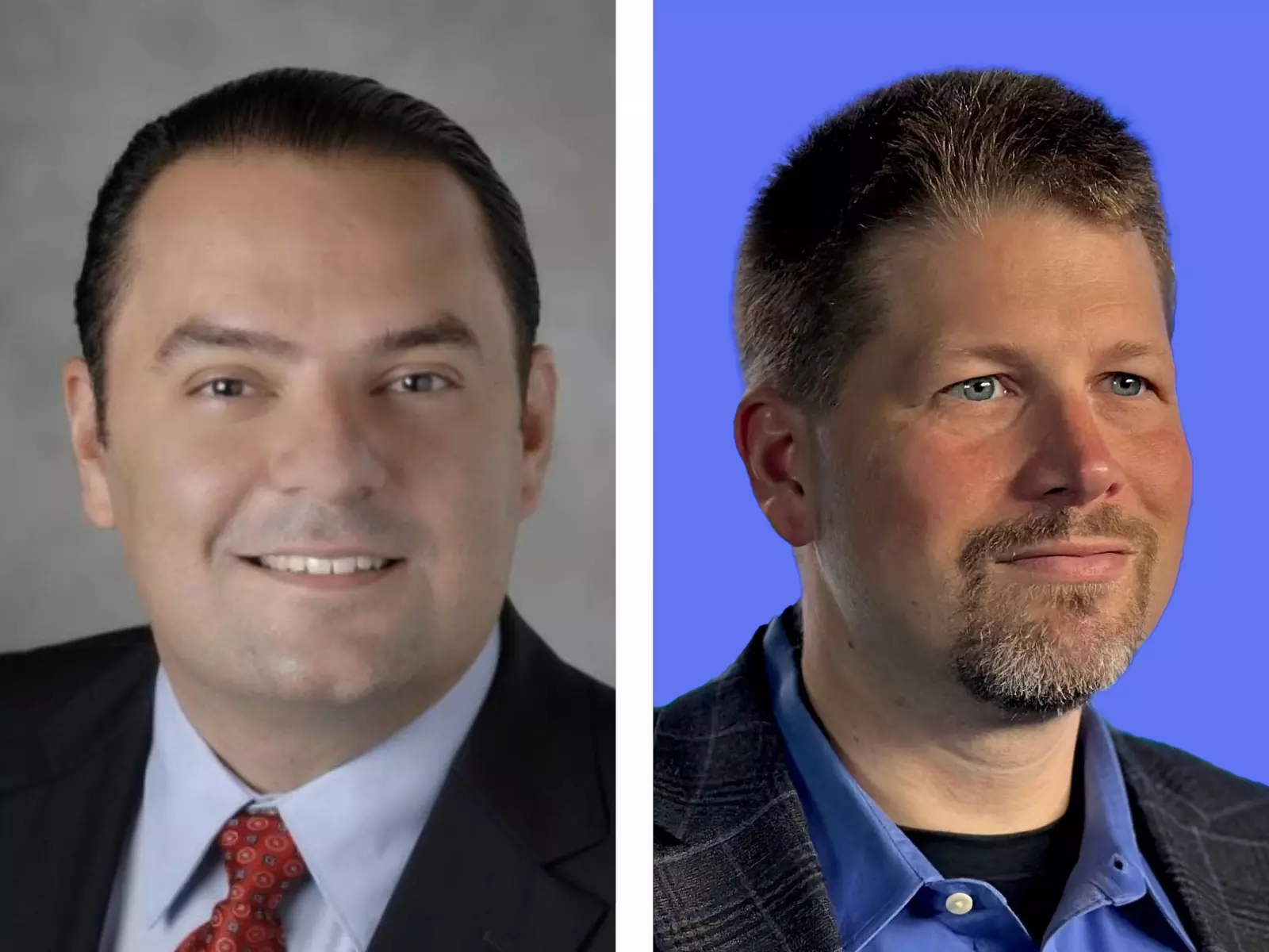 Side by side headshots of Dr. Victor Herrera and Rob Purinton
