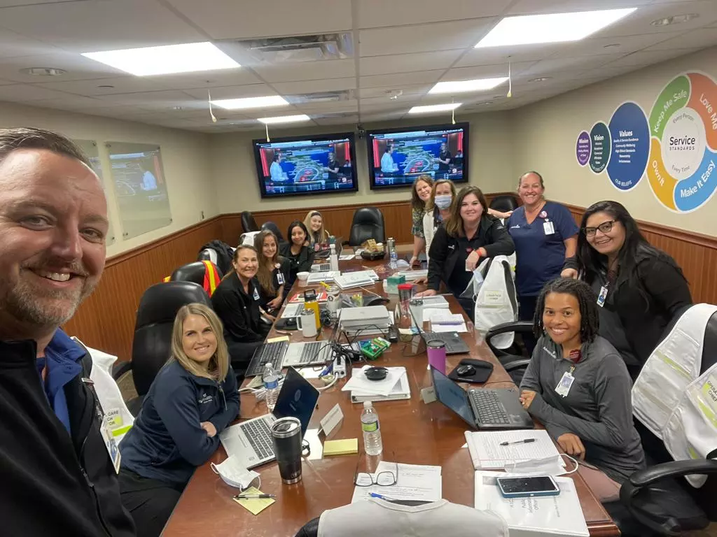 Leaders at AdventHealth hospitals across the state helped coordinate facility operations through Command Centers that gathered cross-functional teams of experts to ensure the safety and continuity of care.