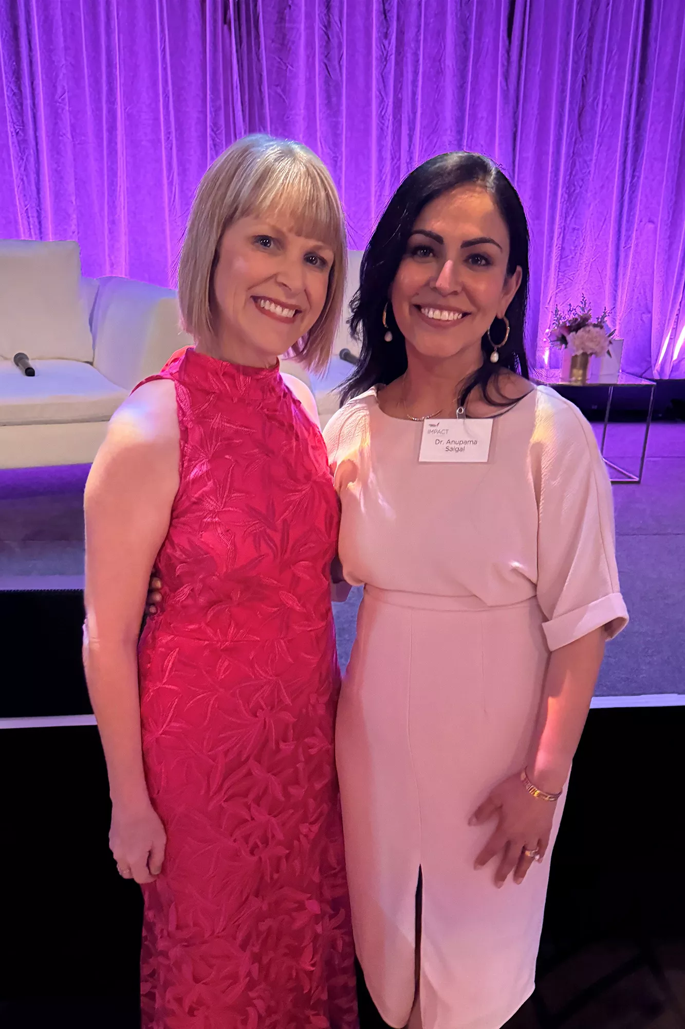 Kristin Harmel and Dr. Anupama Saigal