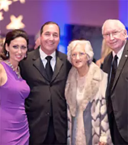 a photo of Christine, Jerry, Stella and Jerry Hubbell