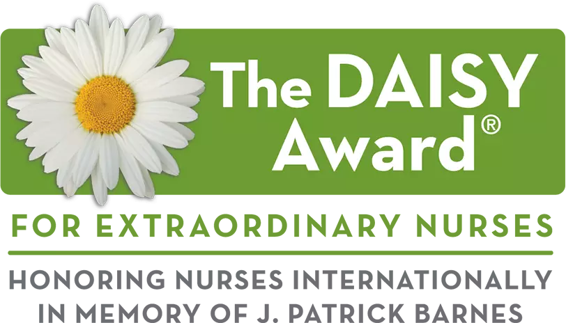 The Daisy Award Logo for Extraordinary Nurses in memory of J Patrick Barnes.