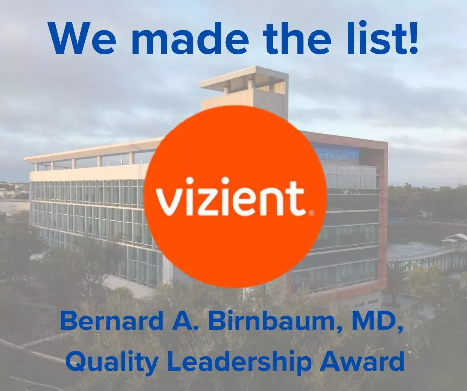 Vizient’s Bernard A. Birnbaum, MD, Quality Leadership Award 