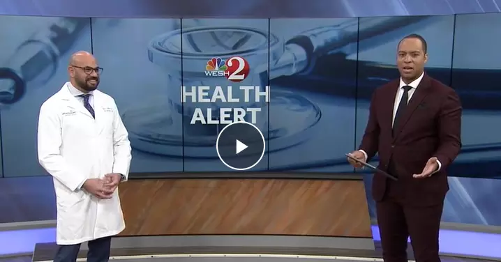 WESH -TV interviews AdventHealth's Dr. Soliman about latest colorectal cancer study findings