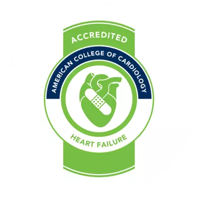 AdventHealth is an accredited organization for Heart Failure by The American College of Cardiology