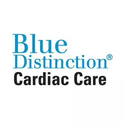 Blue Distinction® Center for Cardiac Care logo.