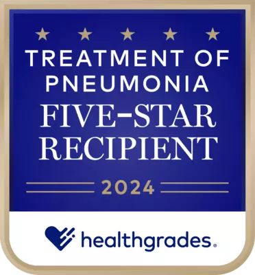 Healthgrades Five-Star Treatment of Pneumonia