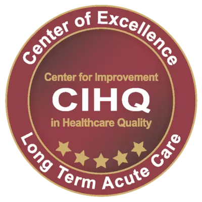 Center for Improvement in Healthcare Quality Accreditation in Long Term Acute Care logo.