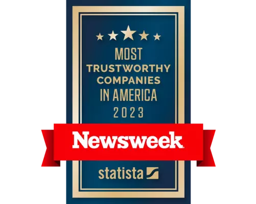 Newsweek Most Trustworthy Companies in America 2023 Award