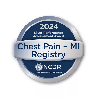 Silver Performance Achievement Award for Chest Pain - MI Registry