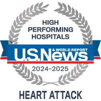 AdventHealth Orlando is recognized by U.S. News & World Report as a nationally rated leader in heart attack care.