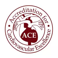 Accreditation for diagnostic cardiac catheterization, percutaneous coronary intervention (PCI), and electrophysiology from the Accreditation for Cardiovascular Excellence.