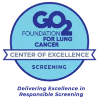 Certificate graphic of GO2 Foundation for Lung Cancer: Screening