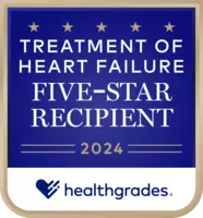 Healthgrades 2024 Treatment of Heart Failure 5-Star
